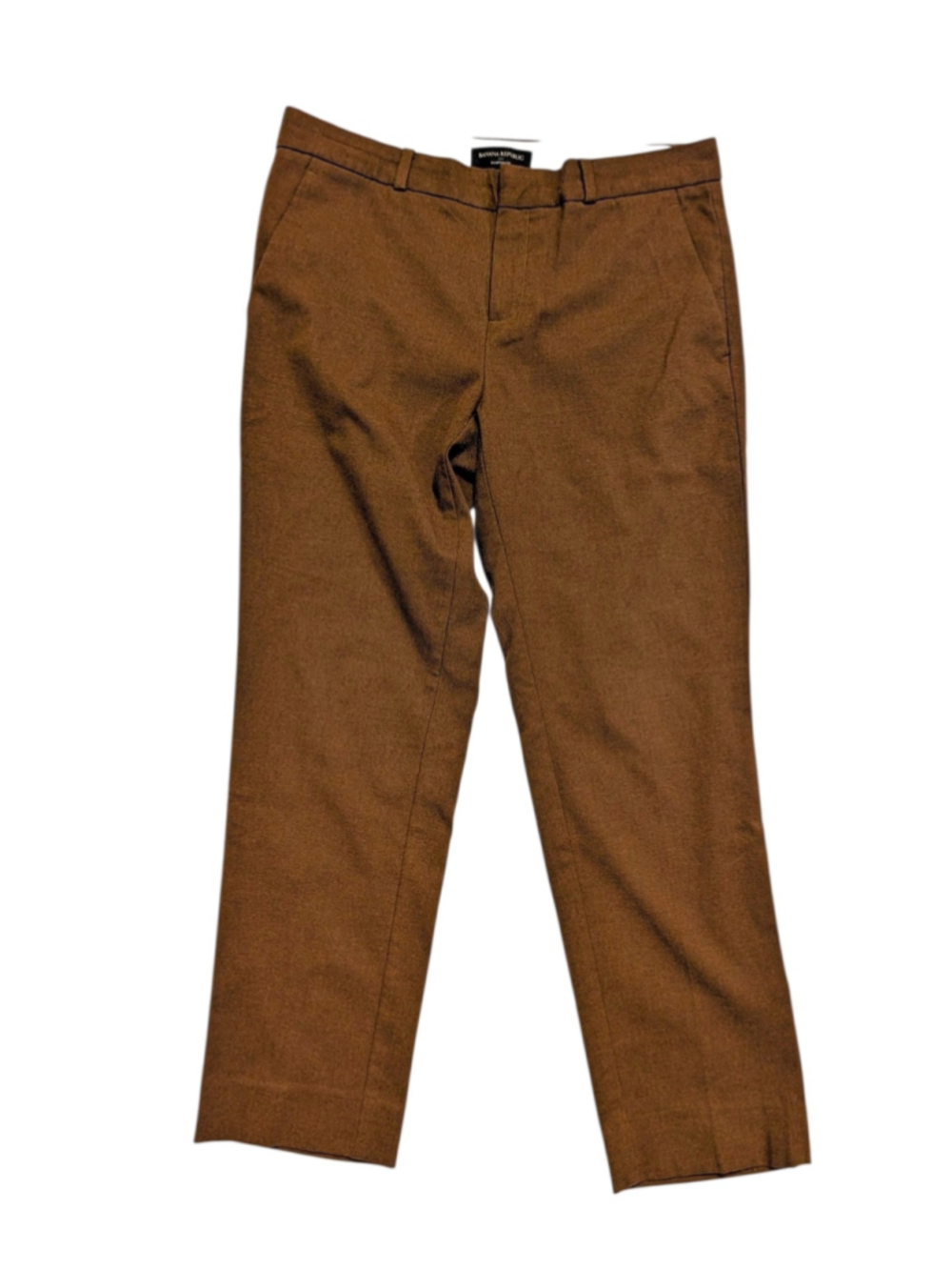 Banana Republic Hampton Fit Trousers Brown Size 6 ankle - Picture 2 of 11